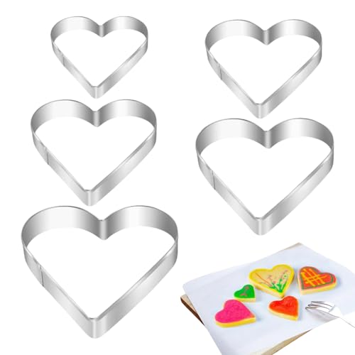 Weldphur Obstausstecher Form,Herzförmige Keksausstecher Form | Antihaft Fondant Formen Für Valentinstag,Hochzeit Geburtstag Babykuchen Muttertag von Weldphur