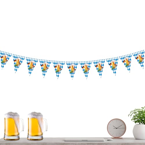 Weldphur Oktoberfest-Wimpel, Bierfest-Wimpelkette, Wimpelkette, deutsche Motto-Party-Dekoration für drinnen und draußen, Foto-Requisite, Bierfest, Feier von Weldphur