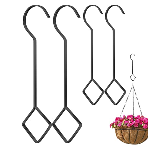 Weldphur Pflanzenaufhänger-Haken, Metall-Verlängerungshaken für Pflanzen, Heimdekoration, Blumen-Organizer, Zubehör für Außenleuchten, Garten, Vogelkäfige, Kleiderschrank, Kleidung, Zuhause von Weldphur