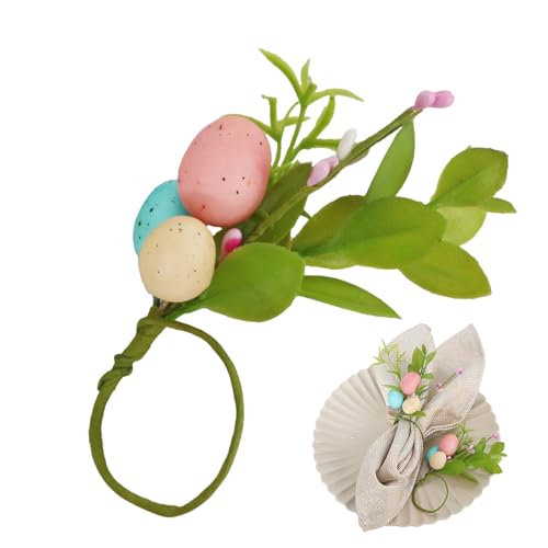 Weldphur Serviettenringe,Osterei Deko Ringe für Servietten | Halteringe für Servietten | Für Hochzeiten Feiertage Geburtstage Familienfeiern Weihnachtsessen von Weldphur
