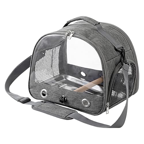 Weldphur Vogel Tragetasche Mit Stehstange Und Edelstahl Tablett Vogel Transportbox Faltbarer Rucksack Für Vögele Mit Holzstab Leichter Tragbare Vogelträger Reisetasche Atmungsaktiver Reisekäfig Für Weldphur Vogel Tragetasche Mit Stehstange Und Edelstahl Tablett Vogel Transportbox Faltbarer Rucksack Für Vögele Mit Holzstab Leichter Tragbare Vogelträger Reisetasche Atmungsaktiver Reisekäfig Für von Weldphur