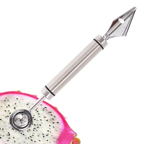 Weldphur Wassermelonen Kugelausstecher Set | Edelstahl Doppelköpfig DIY Werkzeug Für Wassermelone Melone Eiscreme - Cantaloupe Eiscreme Sorbet Dessert Kugelformer | Tomaten von Weldphur