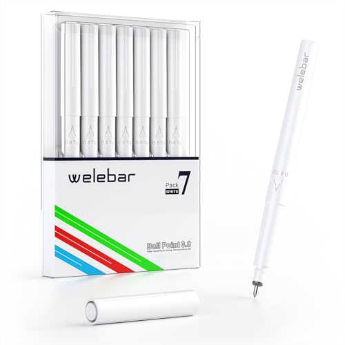 Welebar Weiß Gelstifte für Cricut Maker 3/Maker/Explore 3/ Air 2/Air, 7 Stück 0,8 Tipmittelspitze Stifte für Zeichnungen, Buchstabieren und Hervorhebungen Welebar Weiß Gelstifte für Cricut Maker 3/Maker/Explore 3/ Air 2/Air, 7 Stück 0,8 Tipmittelspitze Stifte für Zeichnungen, Buchstabieren und Hervorhebungen von Welebar
