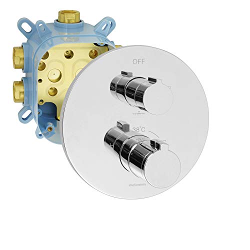 Welfenstein Thermostat Armatur EB-T63 mit Montagebox und 3-Wege Umsteller von Welfenstein