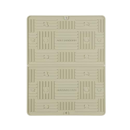Welhammsae Abtropfmatte aus Silikon, Abtropfmatte Geschirr, Geschirr Trockenmatte Hitzebeständiges Rutschfestes Spülbeckenmatte, Spülmatte Abtropfunterlage, 49.5*39.5 cm von Welhammsae