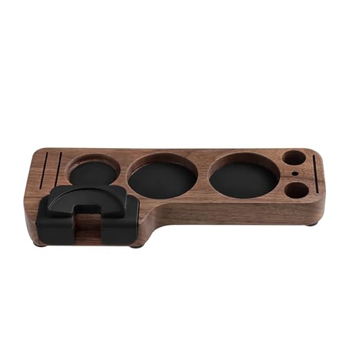 Welhammsae Espresso Stopfstation aus Holz, Espresso Tamper Station für 51mm/53mm/58mm Tamper, Verteiler, Siebträger und Pucksieb-Zubehör von Welhammsae