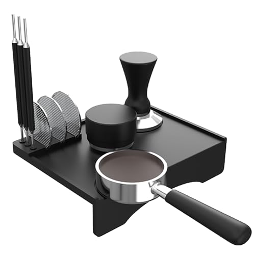 Welhammsae Silikon Espresso Stopfmatte, Espresso Tamper Matte, Anti-Rutsch Kaffee Tamp Matte Barista Zubehör, Wasserdicht, Hitzebeständiges Stopfkissen und Tamp-Station, 19.5 * 14.7 * 0.42cm von Welhammsae