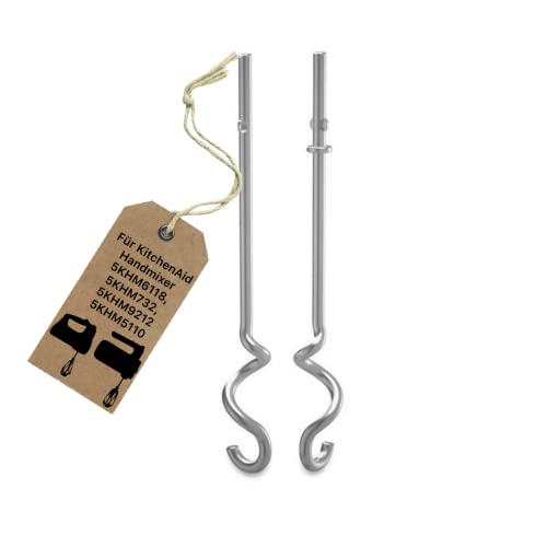 Knethaken Quirle für KitchenAid Handrührer 5KHM732, 5KHM9212, 5KHM6118, 5HM5110 Zubehör Handmixer Knethaken Quirle für KitchenAid Handrührer 5KHM732, 5KHM9212, 5KHM6118, 5HM5110 Zubehör Handmixer von Welikekitchen