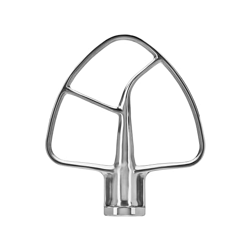 Original Flachrührer 5KSM5THFBSS aus Edelstahl für KitchenAid Küchenmaschine – Teighaken für 4,3 L & 4,8 L Modelle mit kippbarem Motorkopf von Welikekitchen
