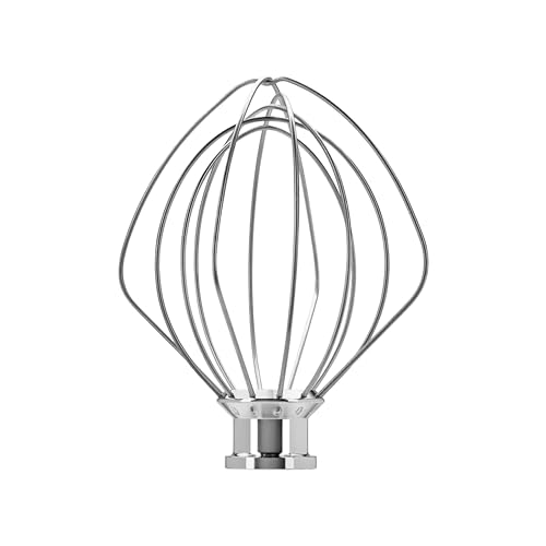 Original Schneebesen 5KSM5THWWSS aus Edelstahl für KitchenAid Küchenmaschine – Rührbesen für 4,3 L & 4,8 L Modelle mit kippbarem Motorkopf von Welikekitchen