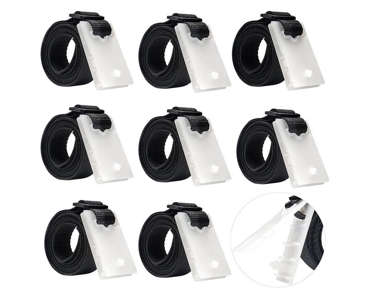 Welikera 8pcs Haltebänder,Befestigungsbänder und Klammern für Poolabdeckungen Seil (Packung, 8-tlg), Ersatzteile für Aufrollsystem,1,8 m,verstellbare Länge,universell von Welikera