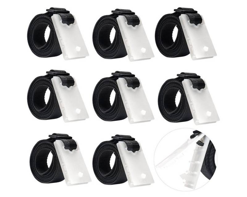 Welikera 8pcs Haltebänder,Befestigungsbänder und Klammern für Poolabdeckungen Seil (Packung, 8-tlg), Ersatzteile für Aufrollsystem,1,8 m,verstellbare Länge,universell von Welikera