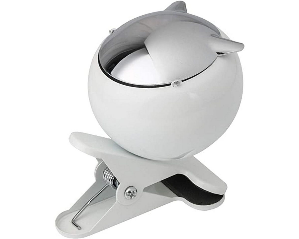 Welikera Aschenbecher Aschenbecher für draussen,Klemmbarer Aschenbecher, Mit Deckel,winddicht,kugelförmig,für Balkon,Terrasse und Garten von Welikera