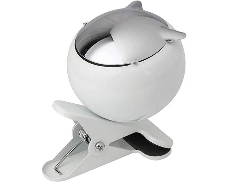 Welikera Aschenbecher Aschenbecher für draussen,Klemmbarer Aschenbecher, Mit Deckel,winddicht,kugelförmig,für Balkon,Terrasse und Garten von Welikera