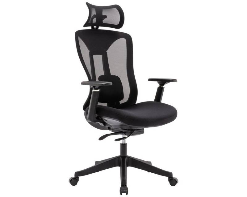 Welikera Bürostuhl Ergonomischer Drehstuhl – multifunktional verstellbare Rückenlehne, Lordosenstütze, 3D-Armlehnen, Kopfstütze und Sitzfläche von Welikera