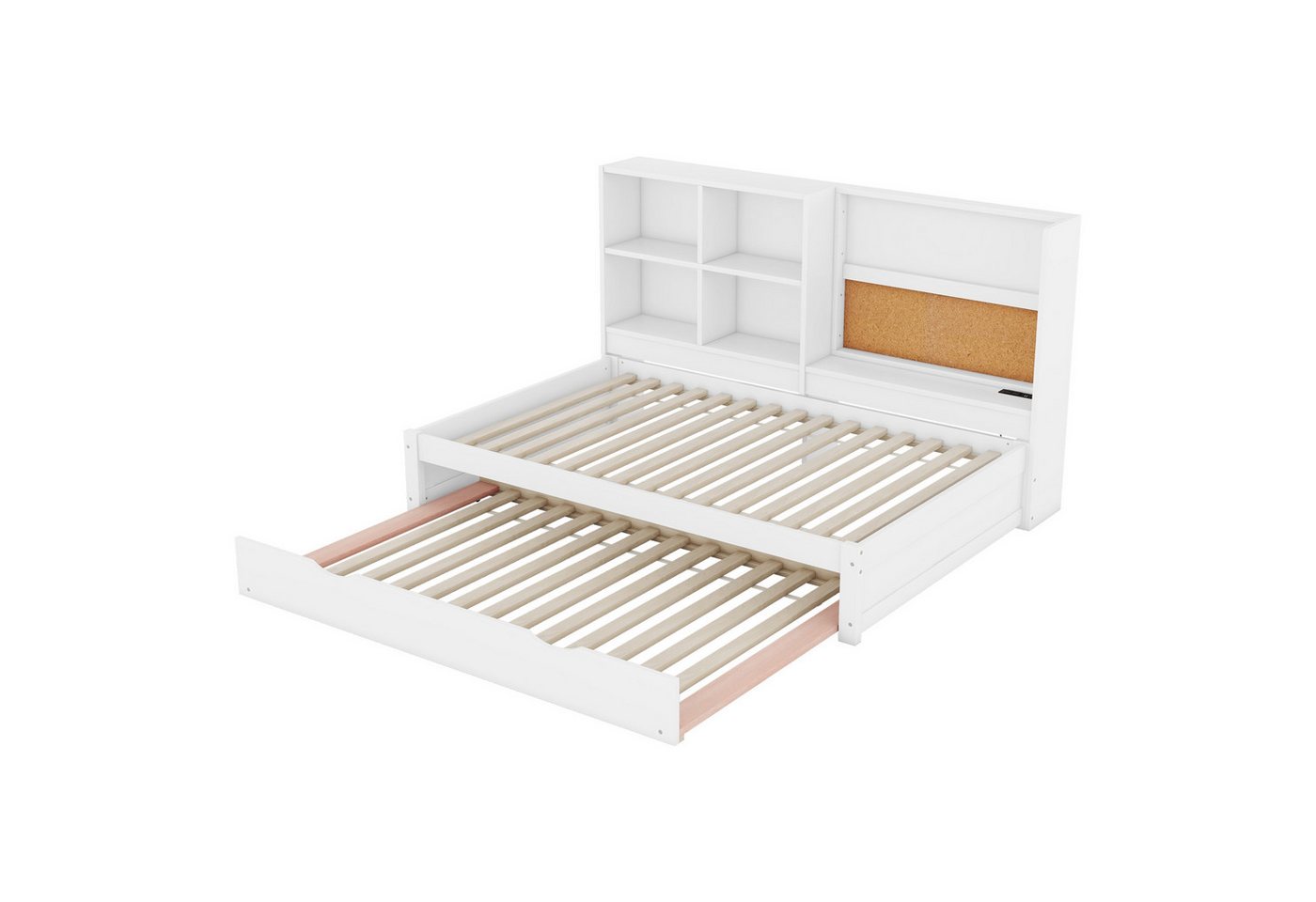Welikera Einzelbett 90*200 cm Schlafsofa,Ausziehbarem Bett,mit Mehrere Staufächer, Ausziehbarem Bett,USB-Ladeanschluss,Zeichenbrett,Mehrere Staufächer Welikera Einzelbett 90*200 cm Schlafsofa,Ausziehbarem Bett,mit Mehrere Staufächer, Ausziehbarem Bett,USB-Ladeanschluss,Zeichenbrett,Mehrere Staufächer von Welikera