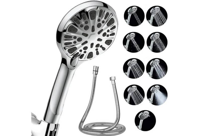 Welikera Handbrause Duschkopf mit Schlauch,duschkopf wassersparend, (Set), Neun Sprüharten, wassersparend, korrosionsbeständig von Welikera