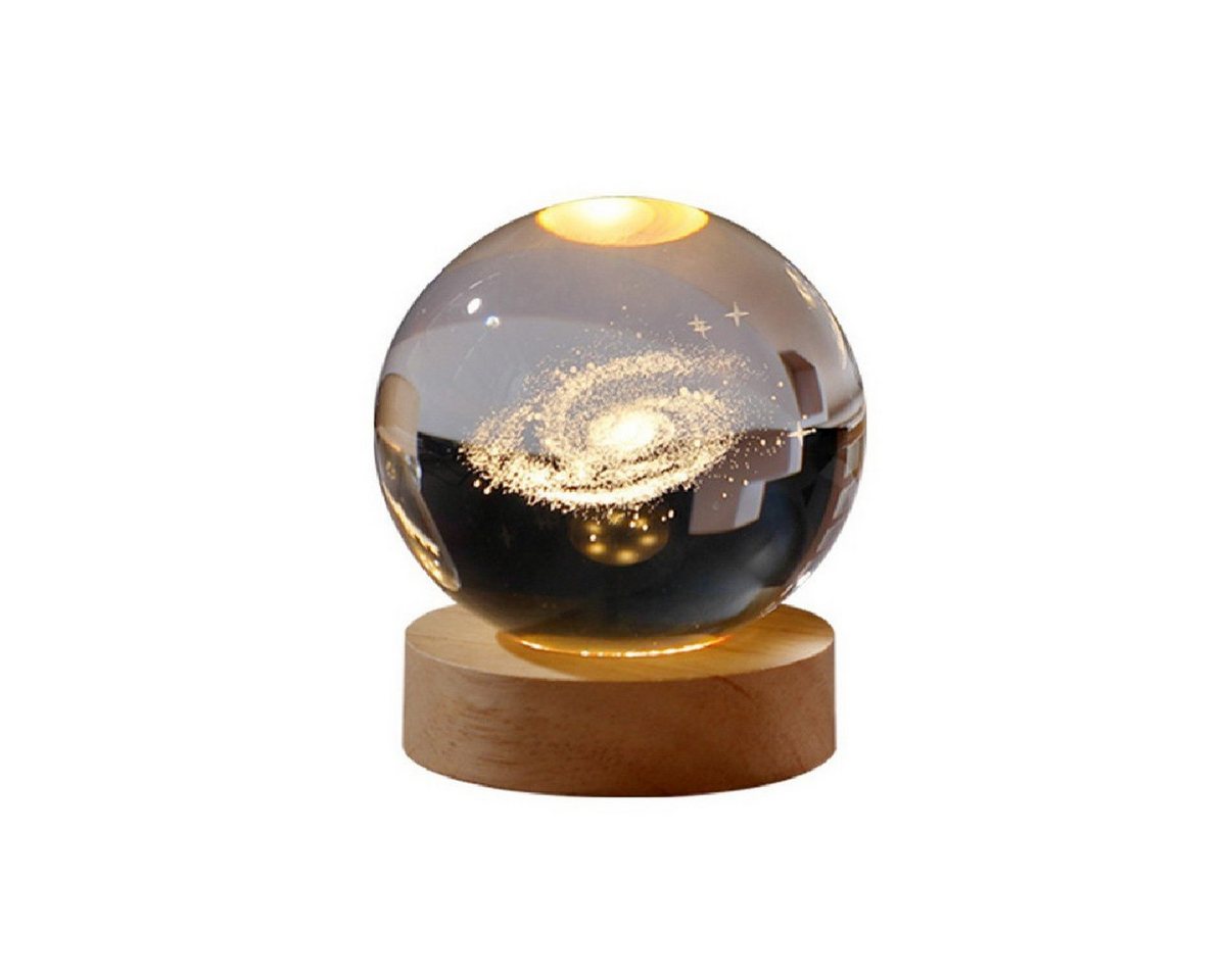 Welikera LED Dekoobjekt 3D-Kristallkugel – Basis aus massivem Holz, Galaxie-Innengravur, warmes Licht,LED-Desktop-Ornament, Geburtstags- und Weihnachtsgeschenk Welikera LED Dekoobjekt 3D-Kristallkugel – Basis aus massivem Holz, Galaxie-Innengravur, warmes Licht,LED-Desktop-Ornament, Geburtstags- und Weihnachtsgeschenk von Welikera