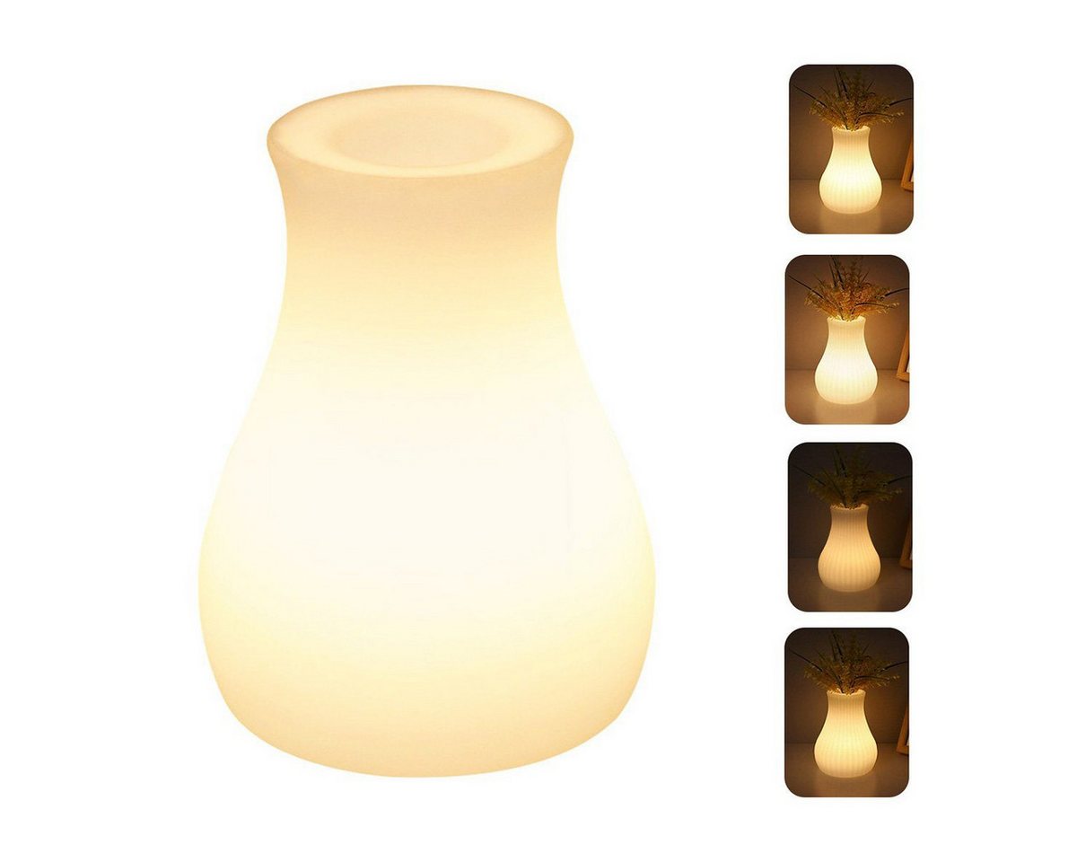 Welikera LED Nachtlicht, 3-farbig verstellbare Nachttischlampe USB wiederaufladbar, Kürbis-Stil Welikera LED Nachtlicht, 3-farbig verstellbare Nachttischlampe USB wiederaufladbar, Kürbis-Stil von Welikera