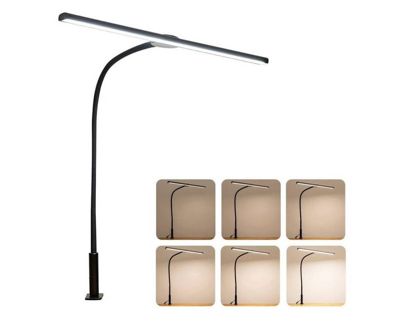 Welikera LED Schreibtischlampe Klemmtischleuchte,18W Led Tischleuchte Klemmbar,Monitor Lampe,46cm von Welikera