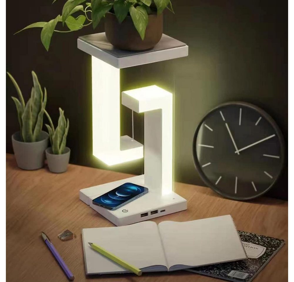 Welikera LED Schreibtischlampe LED-Schreibtischlampe, Anti-Schwerkraft-Touch-Steuerung, Mit kabellosem Laden von Welikera