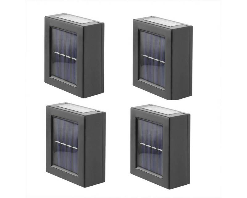 Welikera LED Solarleuchte 4 Stück Solar Led Wandleuchte,Solar Garten Wandleuchten,IP65, LED von Welikera