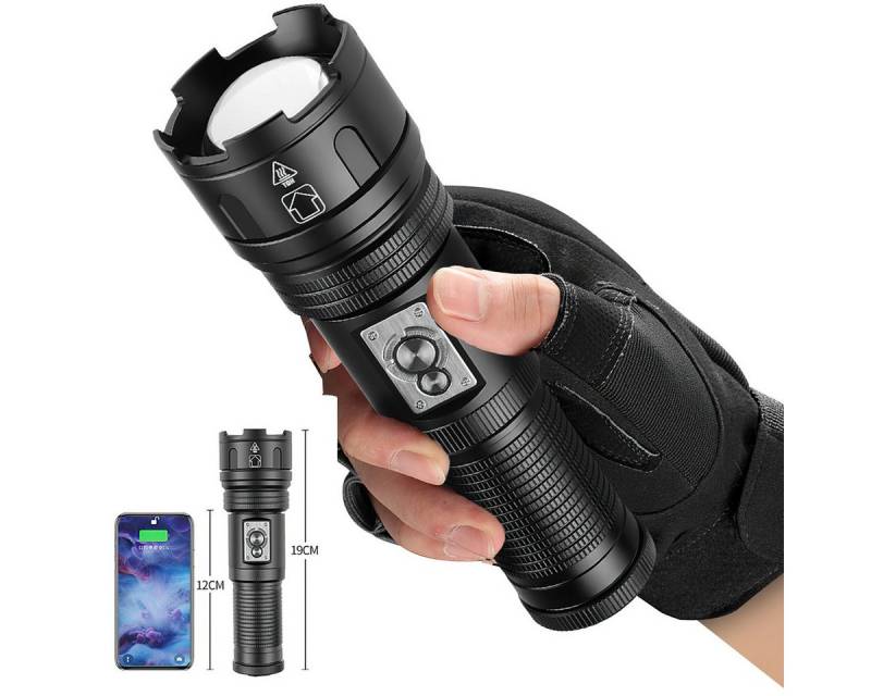 Welikera LED Taschenlampe 150.000 LM LED-Taschenlampe – IPX67, 10 Beleuchtungsmodi, Teleskopzoom, geeignet für Camping, Wandern, Nachtlaufen usw Welikera LED Taschenlampe 150.000 LM LED-Taschenlampe – IPX67, 10 Beleuchtungsmodi, Teleskopzoom, geeignet für Camping, Wandern, Nachtlaufen usw von Welikera