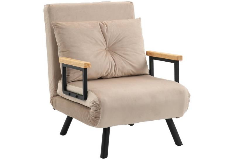 Welikera Relaxsessel Relaxsessel im Skandidesign, Liegesessel Lesesessel Kissen Knopfhefung von Welikera