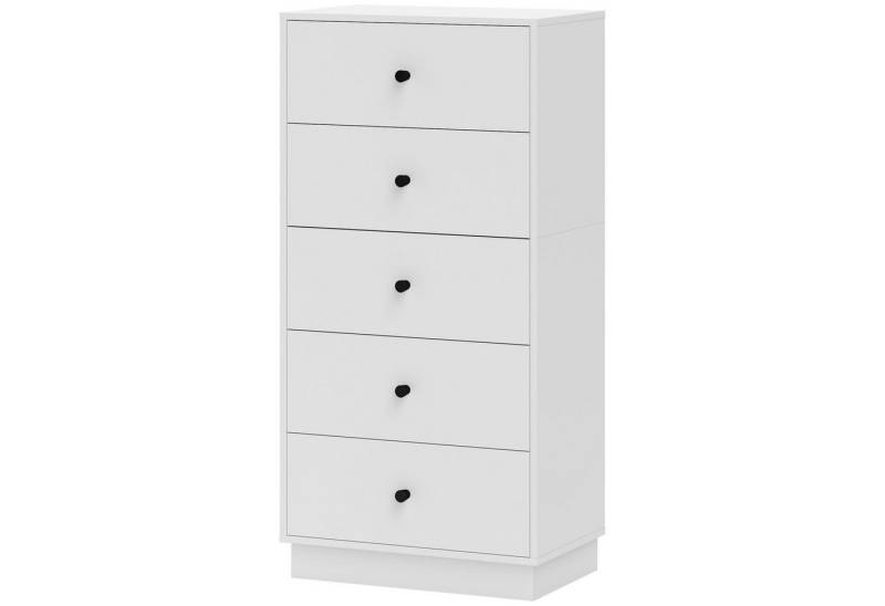 Welikera Sideboard Kommode Sideboard mit 5 Schubladen Schrank aus Holzwerkstoff von Welikera