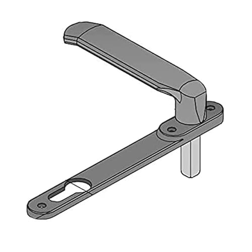 Welka 8600040 Griff niedrig mit Platte für geformten Cil von Welka