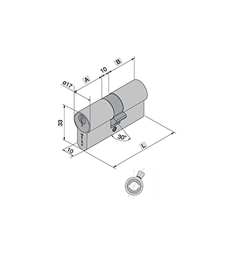 Zylinder INF.YALE 28-28-66 700.28.28 Welka [Welka ] von Welka