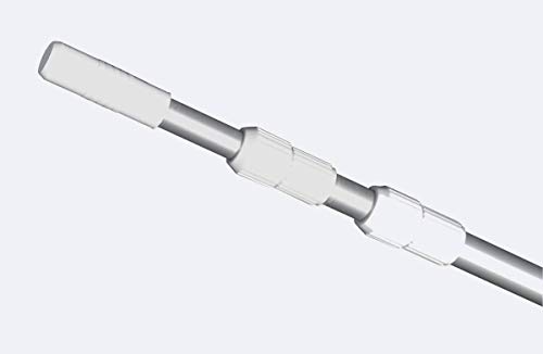 Well Solutions® Teleskopstange 150-450 3-teilig professionelle ausziehbare Pool Stange von Well Solutions