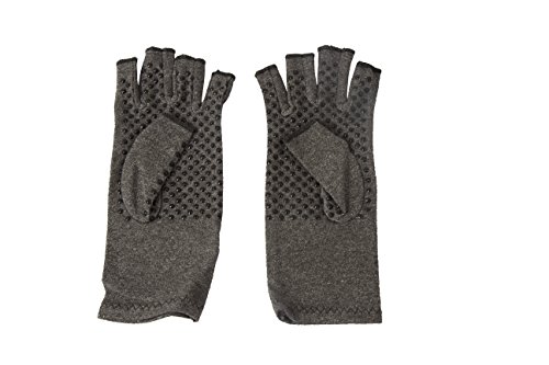 Pro11 Wellbeing Arthritis-Handschuhe für Wärme, Kompression und bessere Blutzirkulation schmerzlindernd und heilungsfördernd , Grau - grau - Größe: M von WellBeing Pro