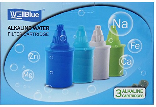 WellBlue Alkaline Water Replacement Filters (White) - 3 Pack von Intotal