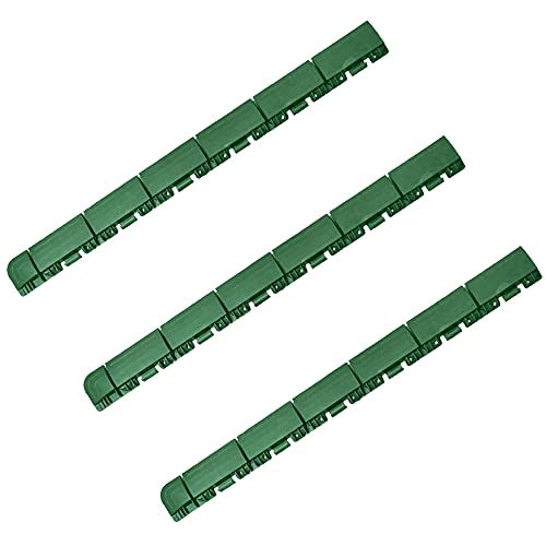 PK3618 Marte Packung mit 3 Endstücken von 60 x 6 x 1,3 cm weiblich, Abschluss Boden Mars Grün – Drainage-Effekt, bunt von WELL HOME MOBILIARIO & DECORACIÓN