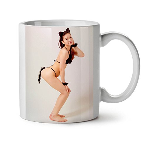 Cosplay Heiß Mädchen Sexy Keramiktasse, Frau - 11 oz Tasse - Großer, Easy-Grip-Griff, Zwei-seitiger Druck, Ideal für Kaffee- und Teetrinker von Wellcoda von Wellcoda