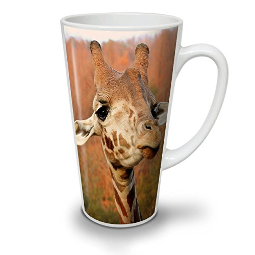 Kunst Tier Giraffe Foto Latte BecherTier Kaffeetasse - Komfortabler Griff, Zweiseitiger Druck, robuste Keramik von Wellcoda von Wellcoda