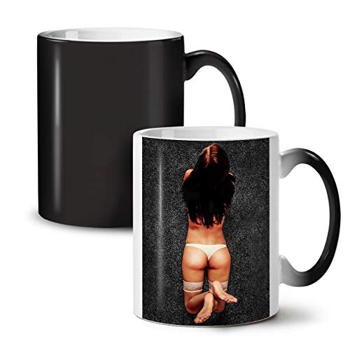 Nackt Beute Erotisch Sexy Farbwechselbecher, Sexy Tasse - Großer, Easy-Grip-Griff, Wärmeaktiviert, Ideal für Kaffee- und Teetrinker von Wellcoda von Wellcoda