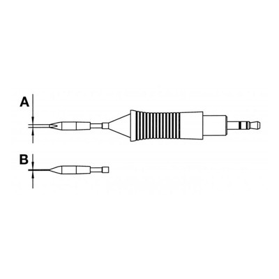 Lötspitze Serie RT, Meißelform, RT 8/2,2 x 0,4mm, gerade von Weller