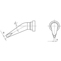 Lt-bx Lötspitze Meißelform, gebogen Spitzen-Größe 2.4 mm Inhalt 1 St. - Weller von Weller