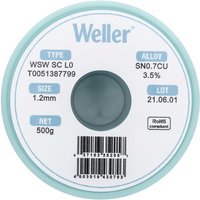 T0051387799 Lötzinn, bleifrei Sn0,7Cu 500 g 1.20 mm - Weller von Weller