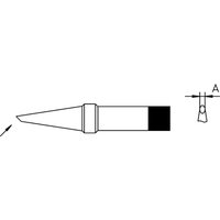 Weller - 4PTDD9-1 Lötspitze Rundform, abgeschrägt Spitzen-Größe 5 mm Inhalt 1 St. von Weller