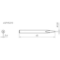 Weller 4SPI15213-1 Lötspitze Nadelform Spitzen-Größe 0.8 mm Inhalt 1 St. von Weller