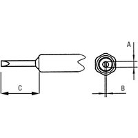 Weller NT H Lötspitze Meißelform Spitzen-Größe 0.8 mm Inhalt 1 St. von Weller