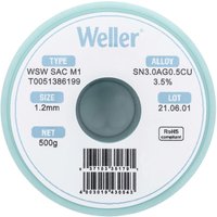 T0051386199 Lötzinn, bleifrei Spule, bleifrei Sn3,0Ag0,5Cu 500 g 1.20 mm - Weller von Weller