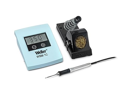 Weller T0053293399N WSM 1C Akku-Lötstation mit Mikro-Lötkolben WMRP und Lötspitze RT 3, Meißelform 1,3 mm von Weller