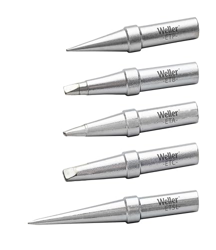 Weller T0054104699 5-tlg. ET-Lötspitzen-Set für WE1010 Lötstation – Echte Weller Spitzen von Weller