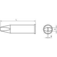 Xht d Lötspitze Meißelform Spitzen-Größe 5 mm Inhalt 1 St. - Weller von Weller