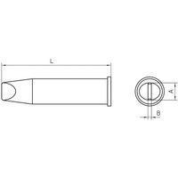 Xht e Lötspitze Meißelform Spitzen-Größe 7.6 mm Inhalt 1 St. - Weller von Weller