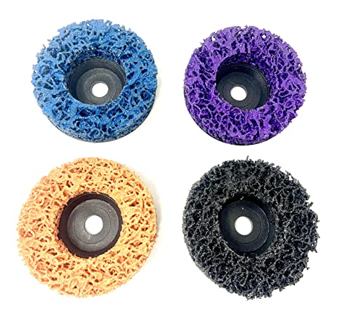 WELLERWERKZEUGE | 4er Set CSD Scheiben Grobreinigungsscheibe Schleifscheibe passend für mini akku Winkelschleifer wie Bosch GWS 12 10,8 76x10mm WELLERWERKZEUGE | 4er Set CSD Scheiben Grobreinigungsscheibe Schleifscheibe passend für mini akku Winkelschleifer wie Bosch GWS 12 10,8 76x10mm von Wellerwerkzeuge